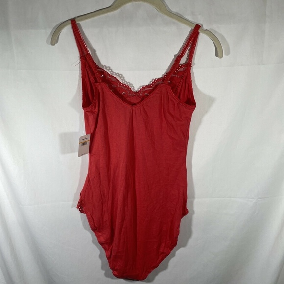 NWT $58 Free People Intimately FP [ Small ] Side of Sass Lace‎ Trim Bodysuit - Picture 8 of 12